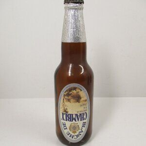 Vintage Blanche De CHAMBLY Beer Bottle Chambly Quebec with an UPSIDE DOWN LABEL
